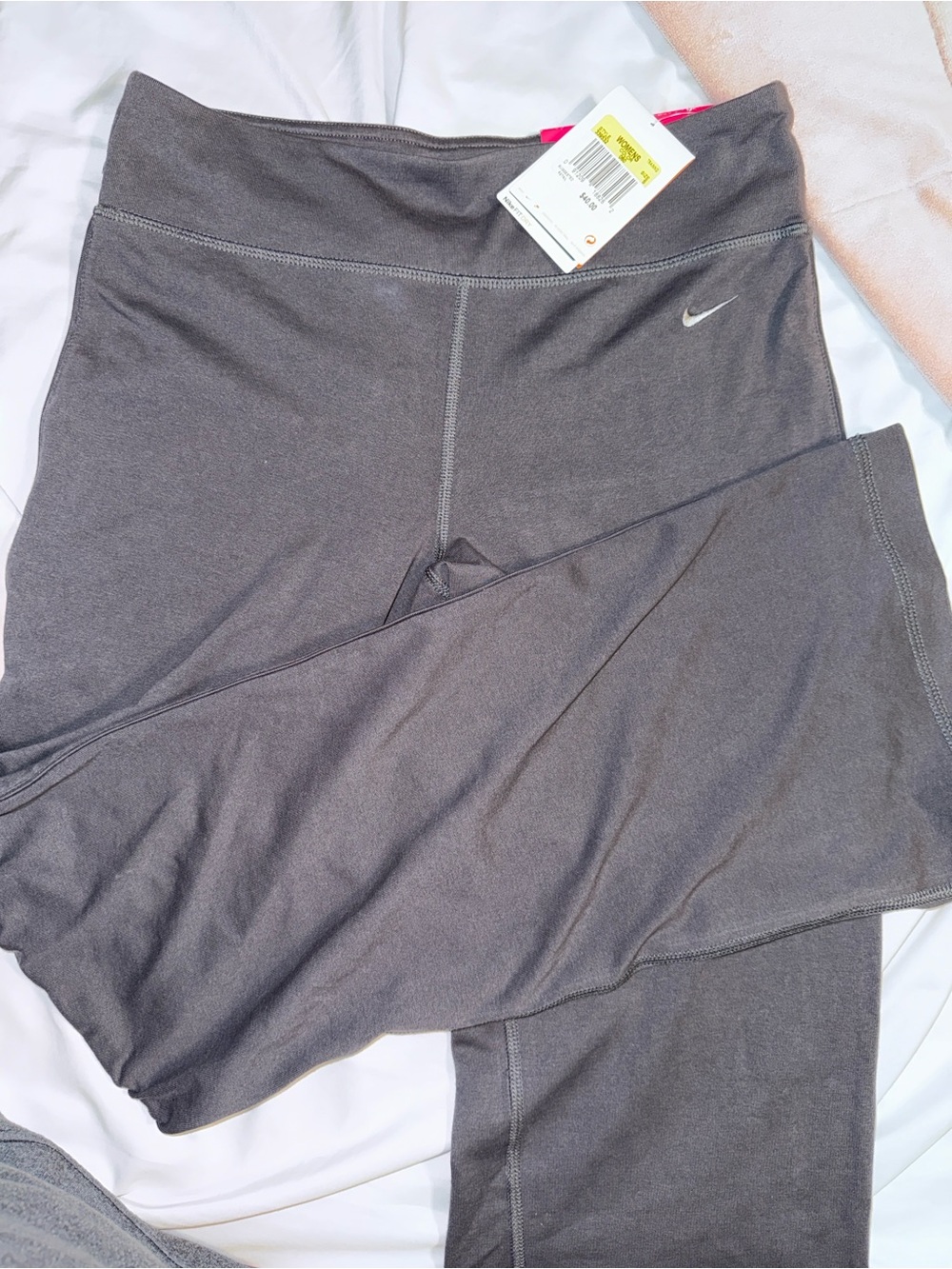 Nike Kids Charcoal Gray Athletic Leggings